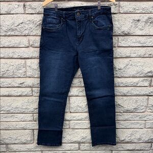 Slim Men's Jeans in Deep Navy Stretch Denim